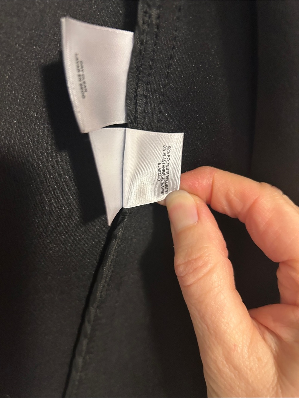 Anne Klein Black Draped Suede Open-Front Asymmetrical Jacket - Picture 12 of 15
